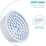 lampe croissance végétale 48 60 80 leds blanc moderne culot e27 grille led
