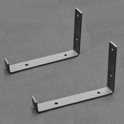 support étagère murale industrielle métal noir mat facile vis fixations épurée contemporaine