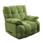 fauteuil relax moderne simili cuir gris orange beige vert ergonomique salon
