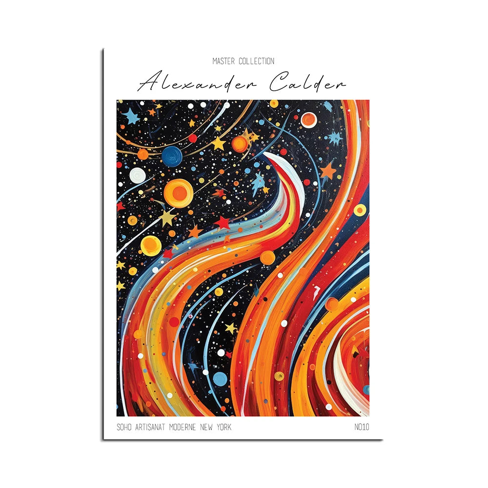 Une explosion éclatante de couleurs cosmiques, avec des étoiles et des formes ondulantes qui dansent dans un vaste espace galactique.