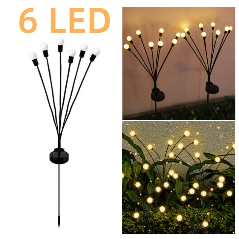 guirlande lumineuse solaire moderne 10 led couleur tige noire ampoules blanchesextérieur festive decoration jardin