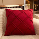 coussin décoratif velours rose moderne amovible lavable 45x45cm américain coussin carré motifs géométriques