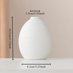 vase céramique blanc minimaliste ligne horizontale décoration intérieur table simpleOpaque