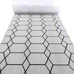 revêtement mural plaque hexagonale motif blanc gris moderne autoadhésif dark gray white
