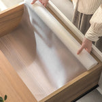 tapis rangement blanc translucide micro perforé moderne adhésif imperméable 30x300cm 45x300cm