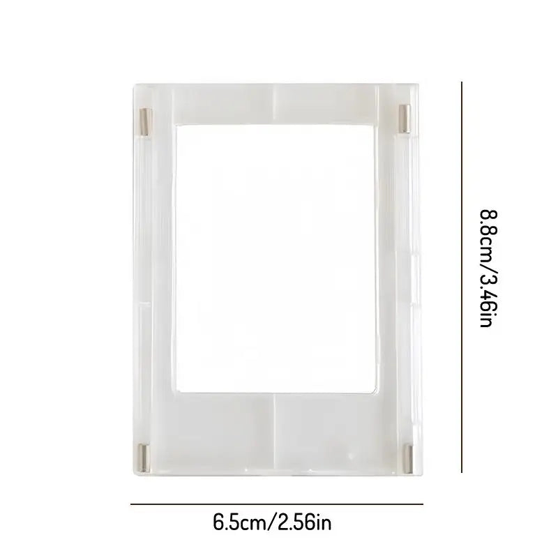 cadre photo magnétique transparent minimaliste moderne cartes photo incluses fixations aimants