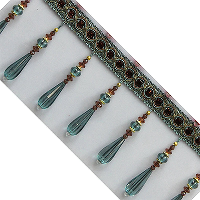 ruban décoratif or ornements floraux classique élégant pendeloques fixations invisibles textiles ornementaux