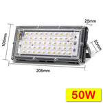 projecteur led ip65 moderne 100w 220v extérieur fixations aluminium noir