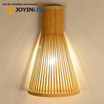 lampe murale bois naturel moderne fixée 25cm large 40cm hauteur éclairage quotidien chambre salon