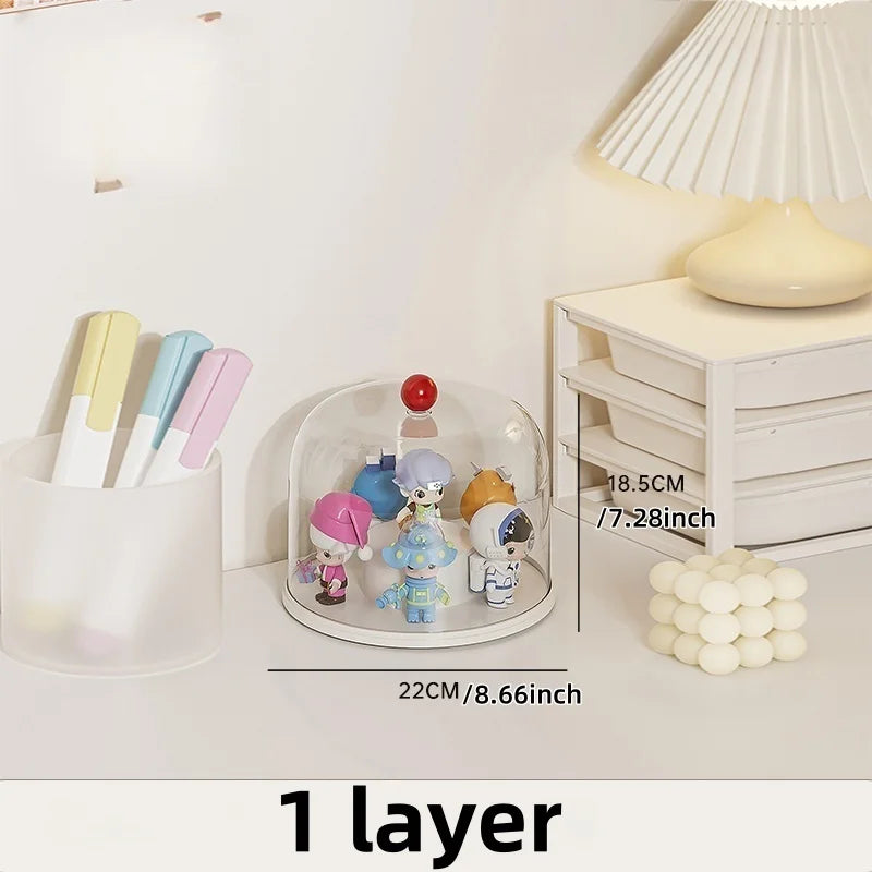 présentoir rotatif transparent moderne organiser figurines anime boîte collectionneur étanche poussière spacieux maison