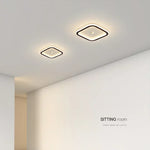 plafonnier led moderne blanc noir géométrique capteur mouvement 2000 82000 lumens