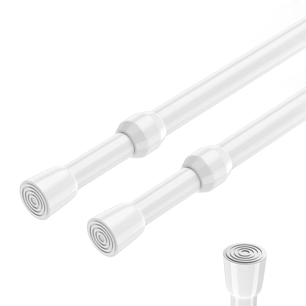 tige rideau tension réglable sans perçage moderne 130cm 250cm diamètre 22mm 26mm 30mm blanc