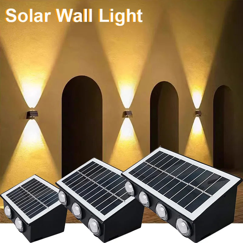 lampe murale solaire moderne autoinstallation led noir gris blanc