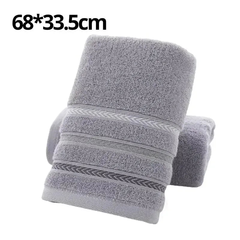 serviette bain coton polyester rayures modernes gris bleu rose rapide absorption durable