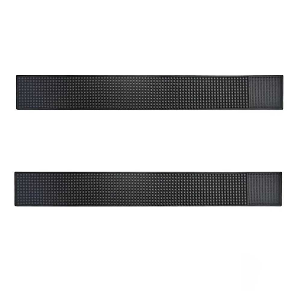 tapis bar caoutchouc silicone noir perforations antidérapant moderne cuisine accessoire résistant chaleur