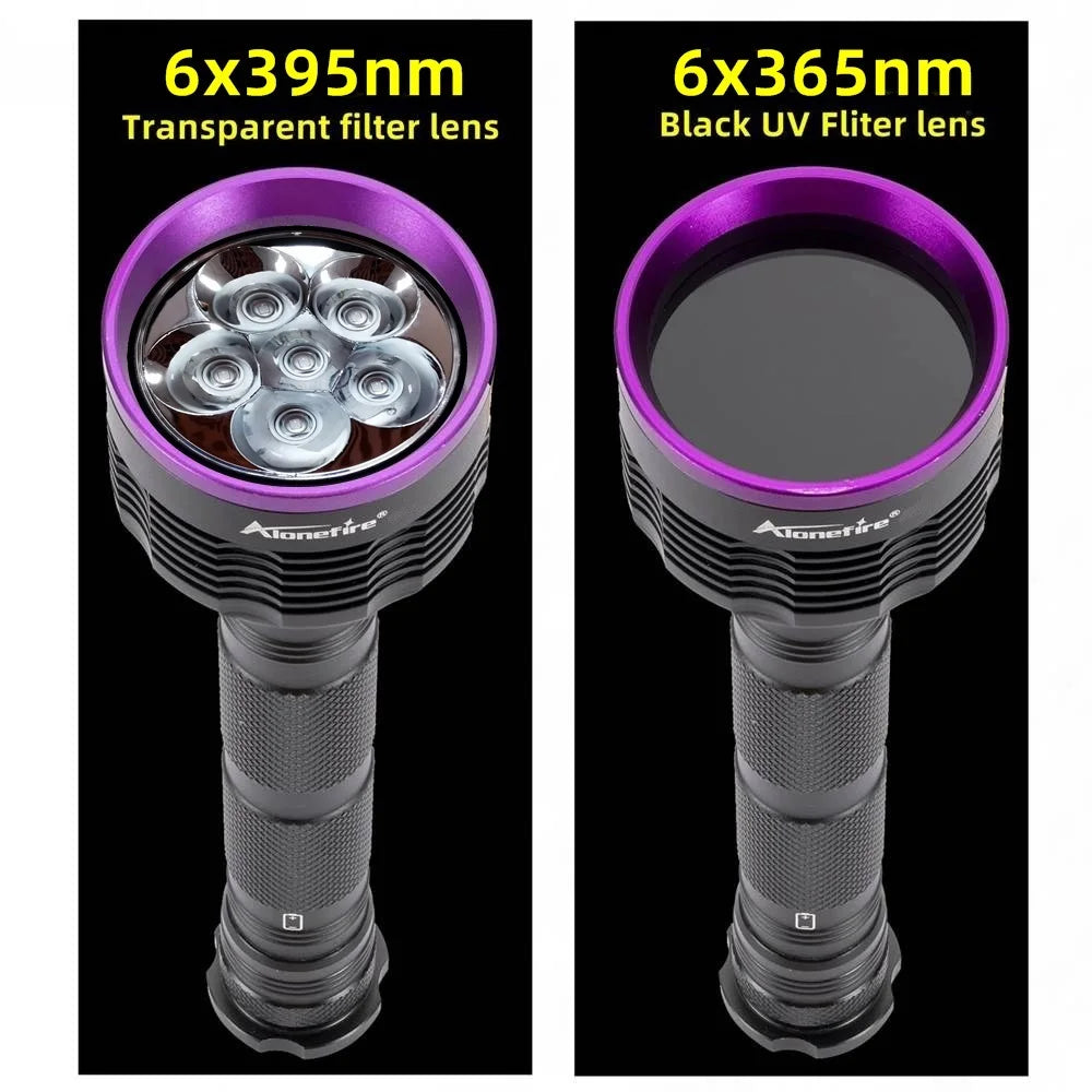 lampe torche uv led 30w 365nm rechargeable détecteur faux billets anti contrefaçon robuste industrielle