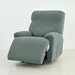 housse protection fauteuil inclinable vert motif géométrique moderne adhésif set pièces