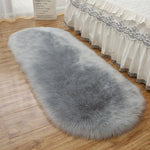 tapis ovale peluche douce moderne beige blanc rose gris bleu