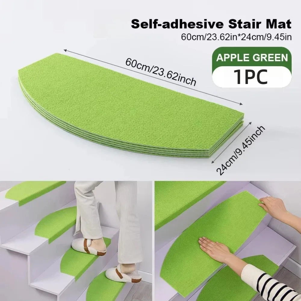 tapis marche antidérapant polyester texturé rouge noir vert pomme opalescent moderne 60cm 24cm