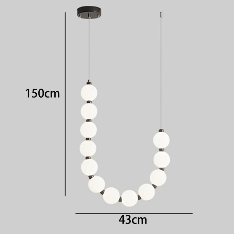 suspension lumineuse blanches moderne chaînes fixées support inclusion chaînes moderne