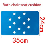 boule bain coussin chaise douche support moderne adhésif bleu blanc perforé doux sécurité salle
