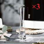 vases modernes transparents adhésifs decoration salon plantes hydroponiques simples rond