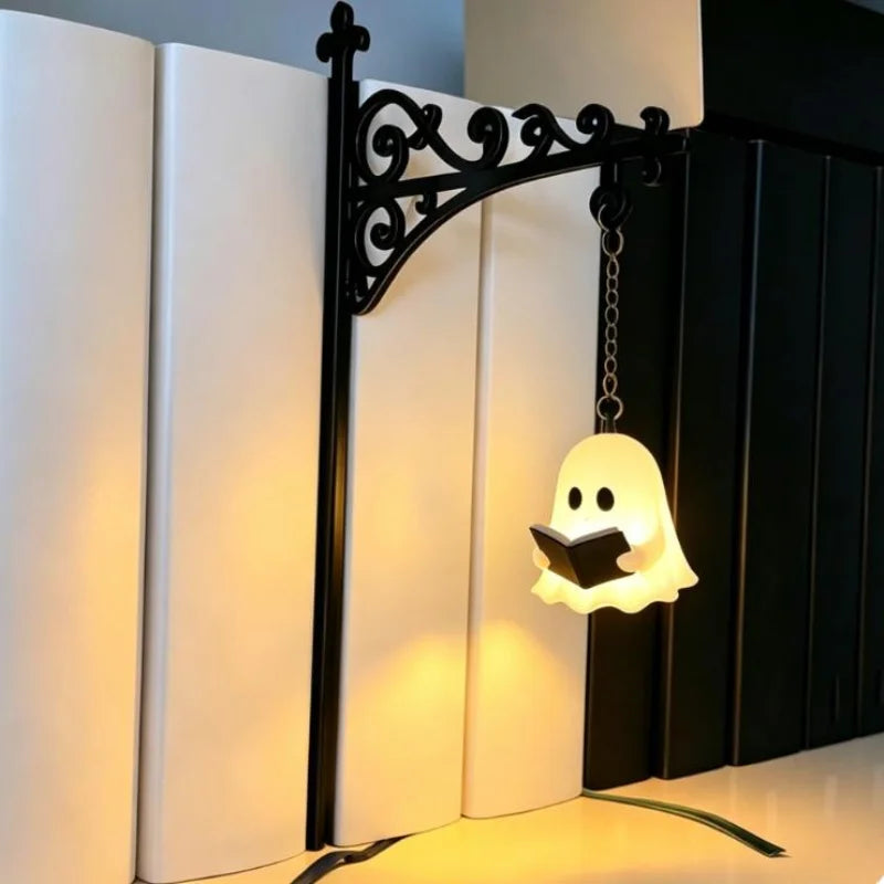 lumière suspension halloween fantôme araignée chauve souris citrouille sorcière gothique victorien métal ornement chambre