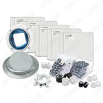 lentille led transparente verre optique 78mm 30 45 60 90 120 degrés support fixe