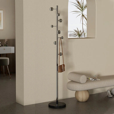 Porte-manteau vertical design luxe rouge acier inoxydable