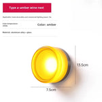 lampe murale moderne blanc orange marron rayures horizontales adhésif câbles certification led pvc