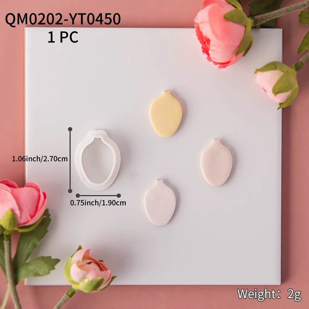 couteaux polymère bijoux pendentifs boucles oreilles motifs floraux moderne minimaliste argile PLA