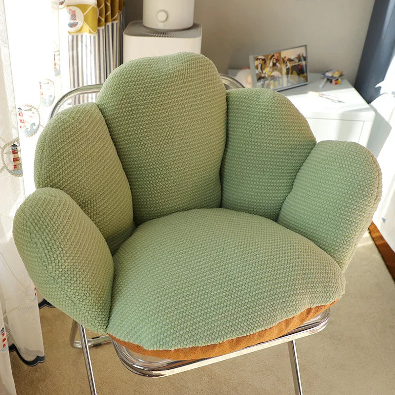 fauteuil confortable moderne marron rose gris vert motifs floraux tissu doux antidérapant adultes chambre