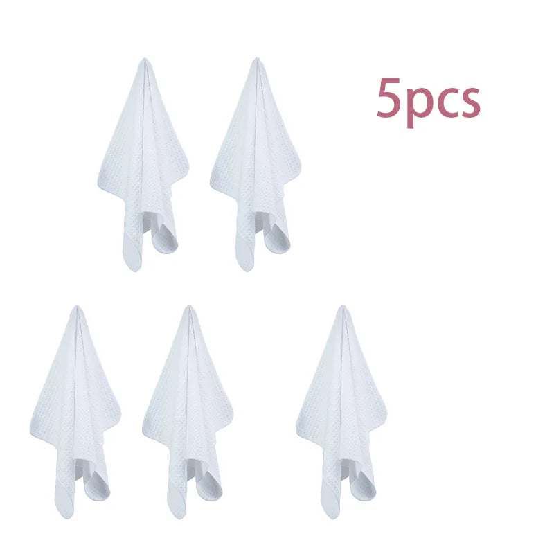 serviettes cuisine ultra douces 100 polyestère blanches absorbantes modernes 16x24cm pack pièces