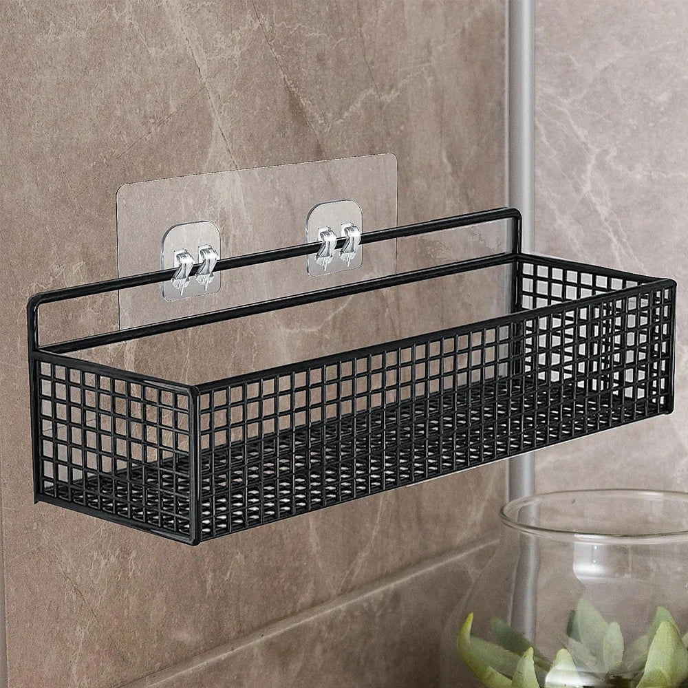 porte savon adhésif transparent moderne gris noir argenté utilisation multiple salle bain cuisine