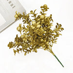 Bouquet artificiel feuilles rondes vert gris décoration intérieure salon jardin naturel rustique decoration cadeau