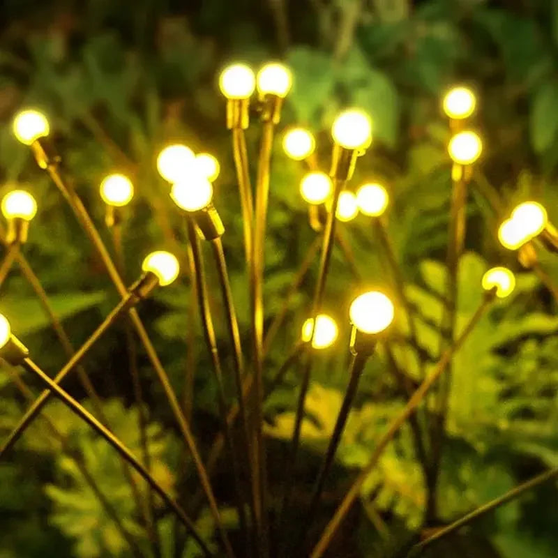 guirlande lumineuse solaire 10 led blanc noir moderne extérieure décoration jardin étanche minimaliste