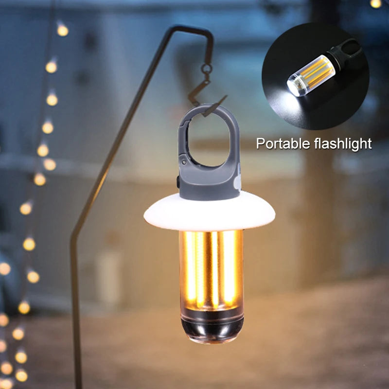 lampe poche portable led rechargeable blanc noir jaune doré transparent bandes vertes moderne compact