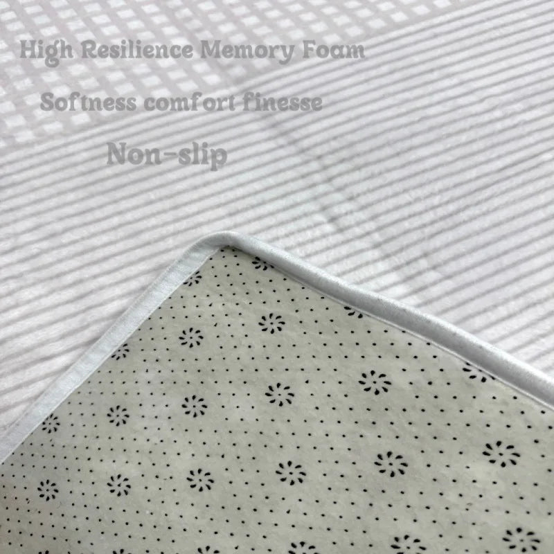 tapis antidérapant polyester moderne étoile blanc noir chambre salon intérieur