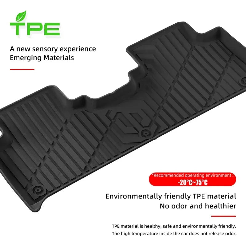 tapis sol voiture noir rayures moderne antidérapant easy to clean