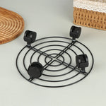 support plantes intérieur métal noir industriel quatre roues mobile plateau pots fleurs robuste angle