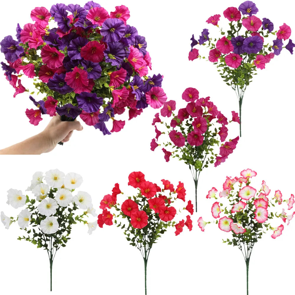 bouquet artificiel fleurs violet rose blanc modernes décoration extérieur intérieur anniversaire mariage