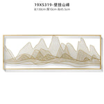 décoration murale métal feuilles ginkgo or noir moderne élégante art asiatique fixations chambre coucher