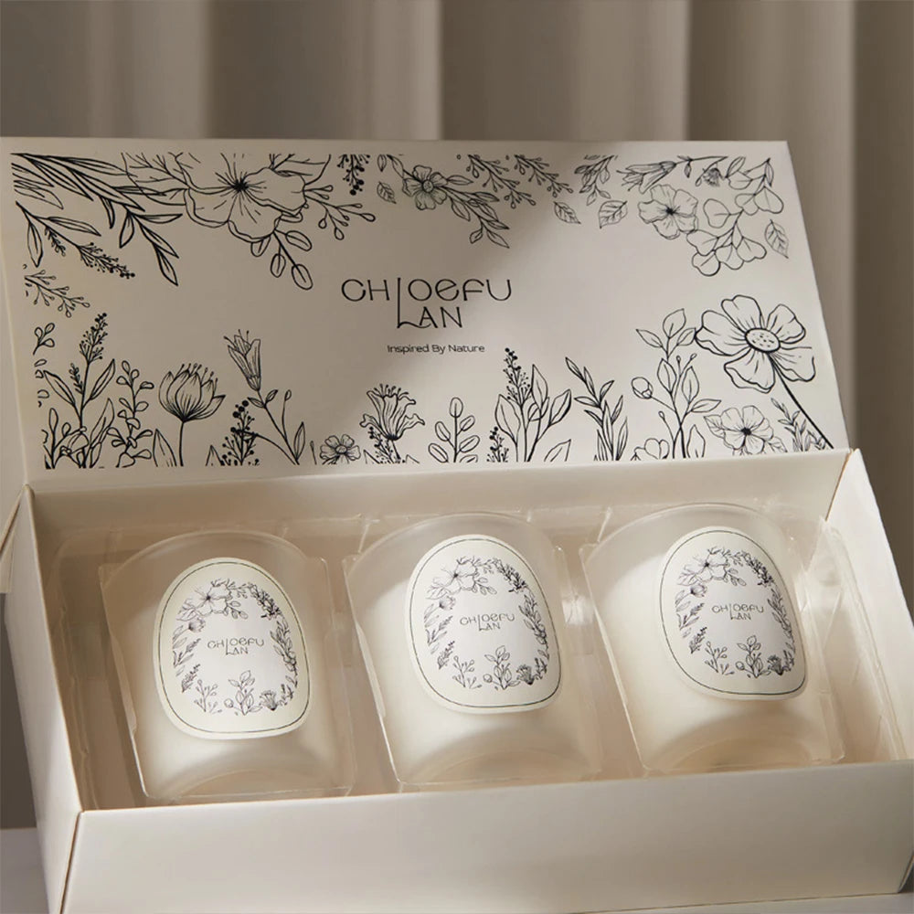 bougies parfumées cire soja aromathérapie forme coupe parfum naturel pur plante décoration maison classique