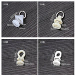 pulley rideaux blanc gris bleu moderne anneaux métalliques rouleaux lisses 20pc