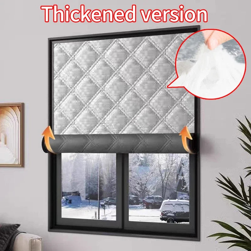 rideau thermique gris quilted velcro épais isolation moderne 100cm 120cm