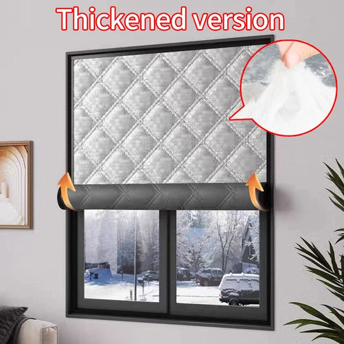 rideau thermique gris quilted velcro épais isolation moderne 100cm 120cm