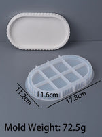 plateau silicone dentelé moule rangement bijoux décoration artisanale minimaliste figurines