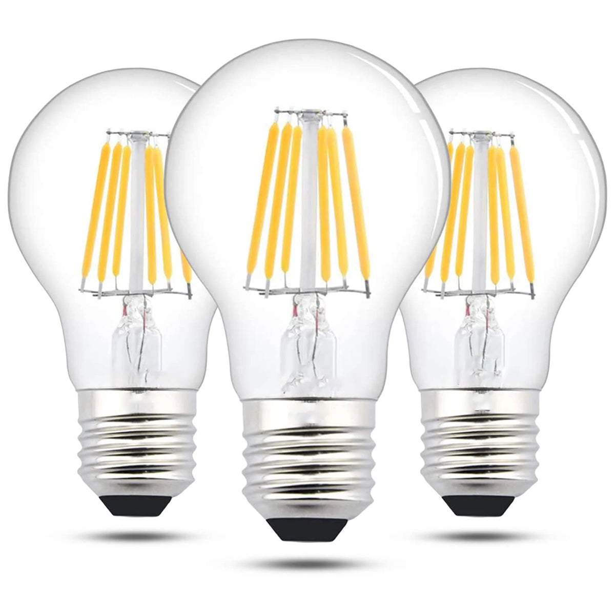 ampoules led filament doré transparentes modernes 12v 24v 6w 2700k 4500k e27 e26