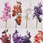 décoration intérieure orchidée artificielle violette rose blanche moderne mariage anniversaire baby shower