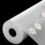 tapis protection évacore blanc gris fleurs moderne adhésif 100cm 30cm humidité imperméable